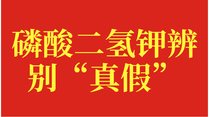 磷酸二氢钾辨别“真假”