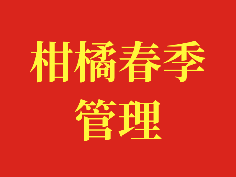 柑橘春季管理